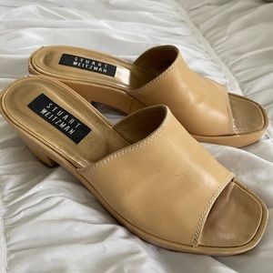 Stuart Weitzman Nude Platform Sandals